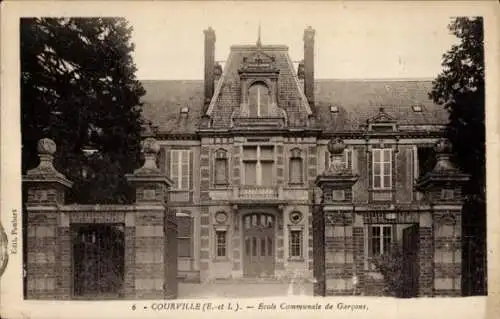 Ak Courville Eure et Loir, Ecole Communale de Garcons