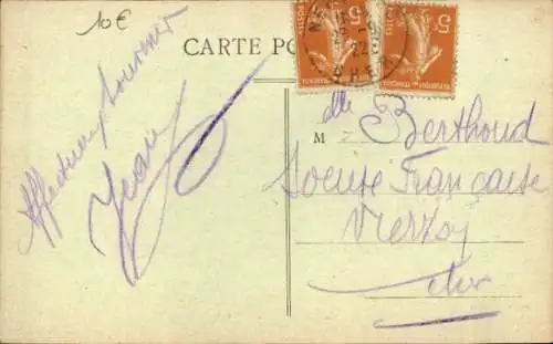 Ak Nérondes Liebes, Rathaus