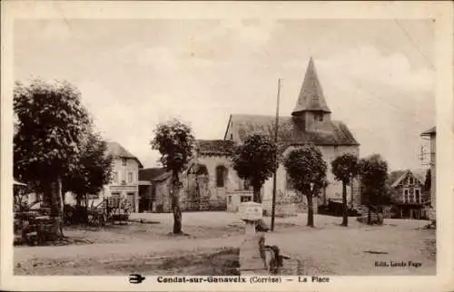 Ak Condat auf Ganaveix Corrèze, Place