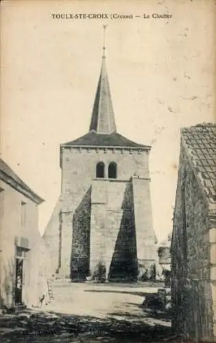 Ak Toulx-Ste-Croix Creuse, Kirchturm