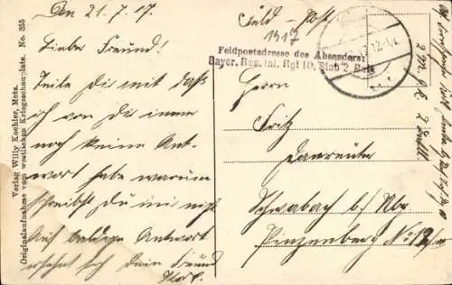 Ak Lamorville Lothringen Meuse, Kriegszerstörungen, I. WK