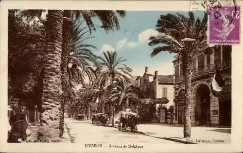 Ak Hyères Var, Avenue de Belgique