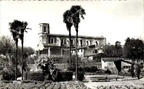 Ak Lorgues Var, Jardins de Notre-Dame, Kirche