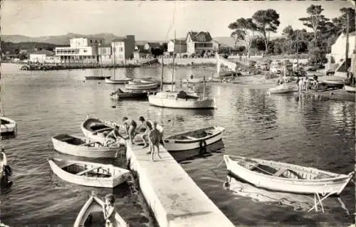 Ak Les Sablettes La Seyne sur Mer Var, Hafen St Elme, Boote