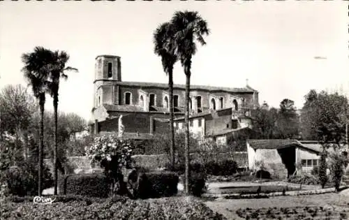 Ak Lorgues Var, Jardins de Notre-Dame, Kirche