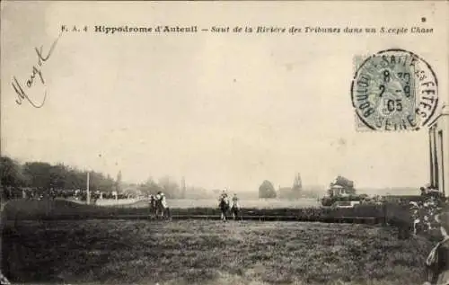 Ak Auteuil Yvelines, Hippodrome d´Auteuil, Pferderennen