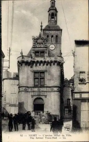 Ak Niort Deux Sèvres, altes Rathaus