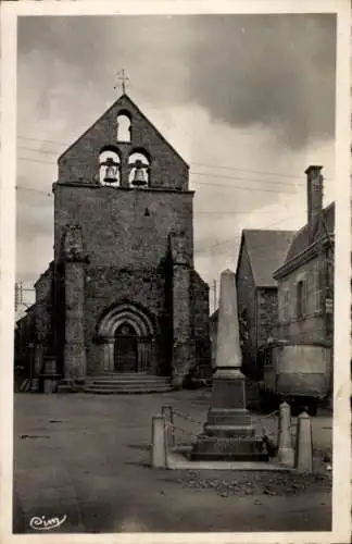 Ak Sornac Corrèze, Kirche, Kriegerdenkmal