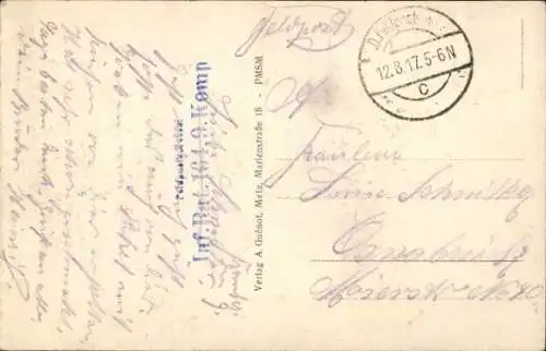 Ak Dompierre Somme, zerstörtes Haus