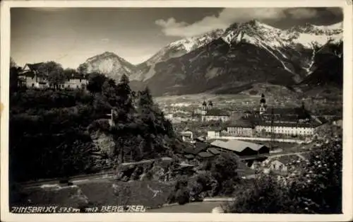 Ak Innsbruck in Tirol, Gesamtansicht, Berg Isel