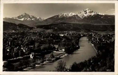 Ak Innsbruck in Tirol, Gesamtansicht, Serles, Nockspitze