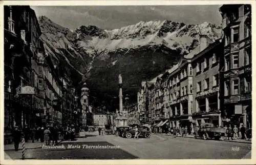 Ak Innsbruck in Tirol, Maria-Theresienstraße, Geschäfte