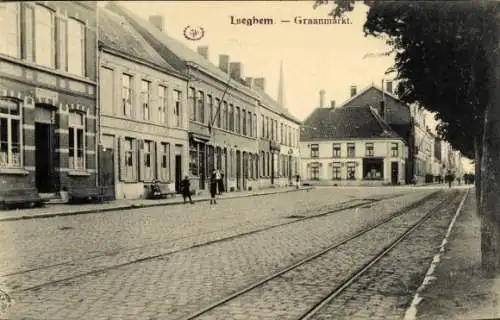 Ak Izegem Iseghem Westflandern, Graanmarkt