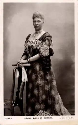 Ak Louise von Schweden-Norwegen, Königin von Dänemark, Portrait