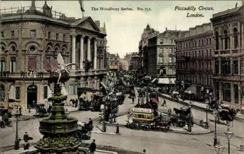 Ak West End London City England, Piccadilly Circus