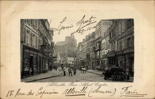 Ak Abbeville-Somme, Rue Alfred Cendre