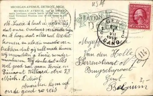 Ak Detroit Michigan USA, Michigan Avenue