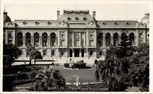 Ak Santa Fé Argentinien, Plaza Mayo y Gobernacion