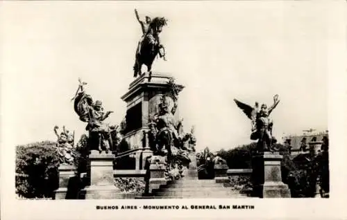 Ak Buenos Aires Argentinien, Monumento al General San Martin