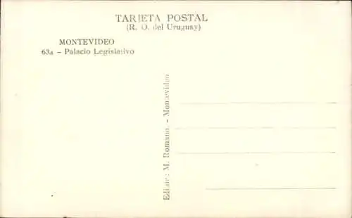 Ak Montevideo Uruguay, Palacio Legislativo