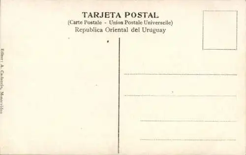 Ak Montevideo Uruguay, Parque Rodo, lago