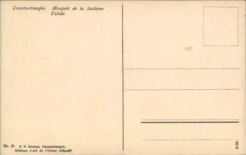 Ak Konstantinopel Istanbul Türkiye, Sultana-Moschee validiert