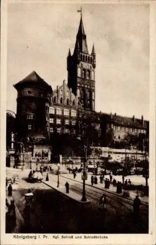 Ak Kaliningrad Königsberg Ostpreußen, Schloss, Schlossbrücke