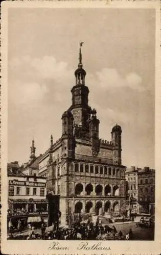 Ak Poznań Posen, Rathaus