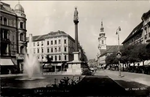 Ak Graz Steiermark, Bismarckplatz