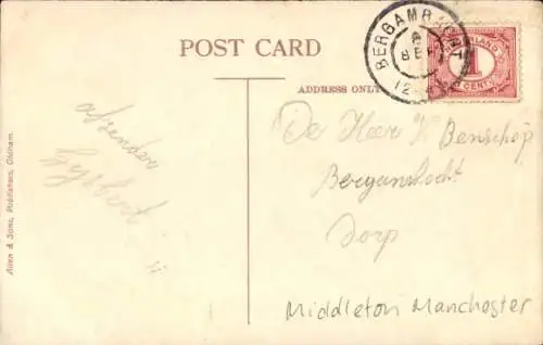 Ak Manchester England, Park, Long Street