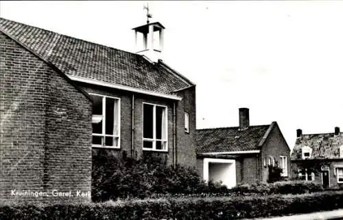 Ak Kruiningen Zeeland, Geref-Kirche