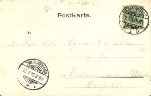 Passepartout Ak Eberswalde in der Mark, Gesamtansicht