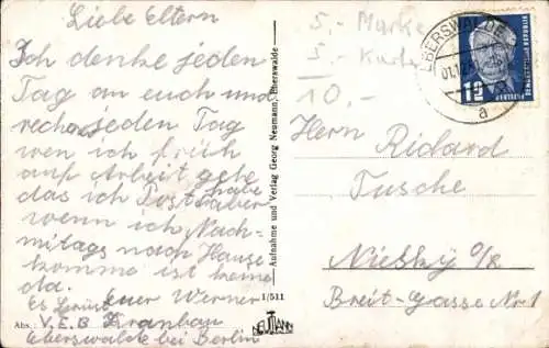 Ak Westend Eberswalde in der Mark, Straßenpartie