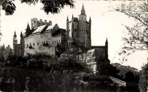 Ak Segovia Kastilien und Leon, Alcazar, Fachada del Este