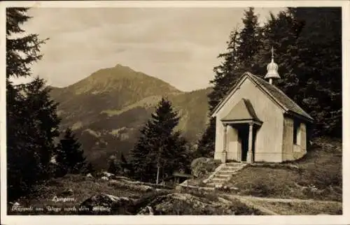 Ak Lungern Kanton Obwalden, Käppeli am Wege nach dem Brünig