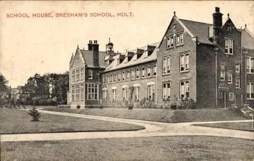 Ak Holt Norfolk England, Gresham Schule