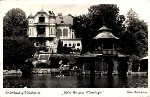 Ak Pörtschach am Wörther See Kärnten, Hotel Pension Miralago