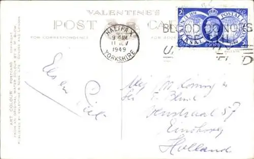 Ak Leeds Yorkshire England, Bürgerhalle