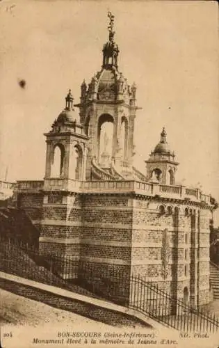 Ak Bon Secours Bonsecours Péruwelz Hennegau, Hohes Denkmal