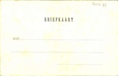 Ak Breda Nordbrabant Niederlande, Groote Markt