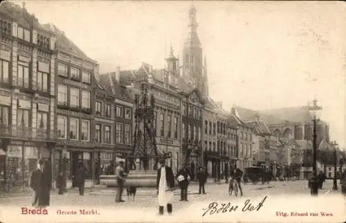 Ak Breda Nordbrabant, Groote Markt