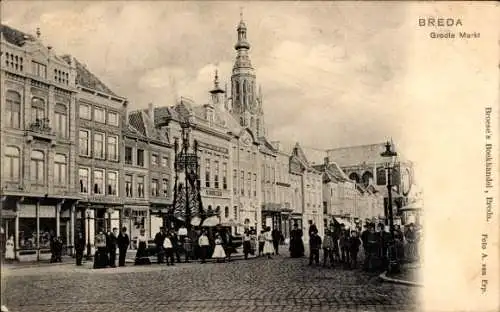 Ak Breda Nordbrabant, Groote Markt