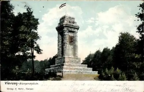 Litho Viersen in Nordrhein Westfalen, Bismarcksäule