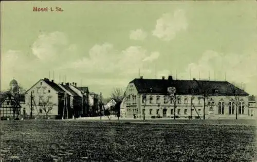 Ak Mosel Zwickau in Sachsen, Teilansicht, Gasthof Mosel