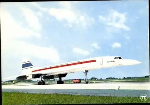 Ak Französisches Passagierflugzeug, Concorde, British Aircraft Corporation Sud Aviation France