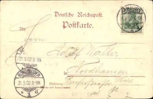 Ak Hamburg Mitte, Börse, Vorderseite
