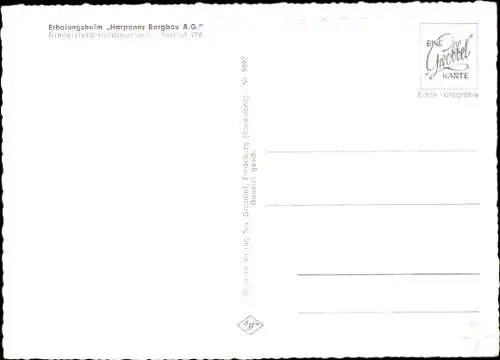 Ak Niedersfeld Winterberg im Sauerland, Erholungsheim Harpener Bergbau AG