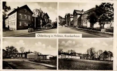 Ak Oldenburg in Holstein, Krankenhaus, Teilansichten