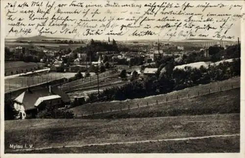 Ak Mylau Reichenbach im Vogtland, Blick auf Ortschaft und Umgebung