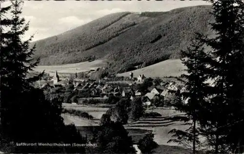 Ak Wenholthausen Eslohe im Sauerland, Teilansicht, Berge